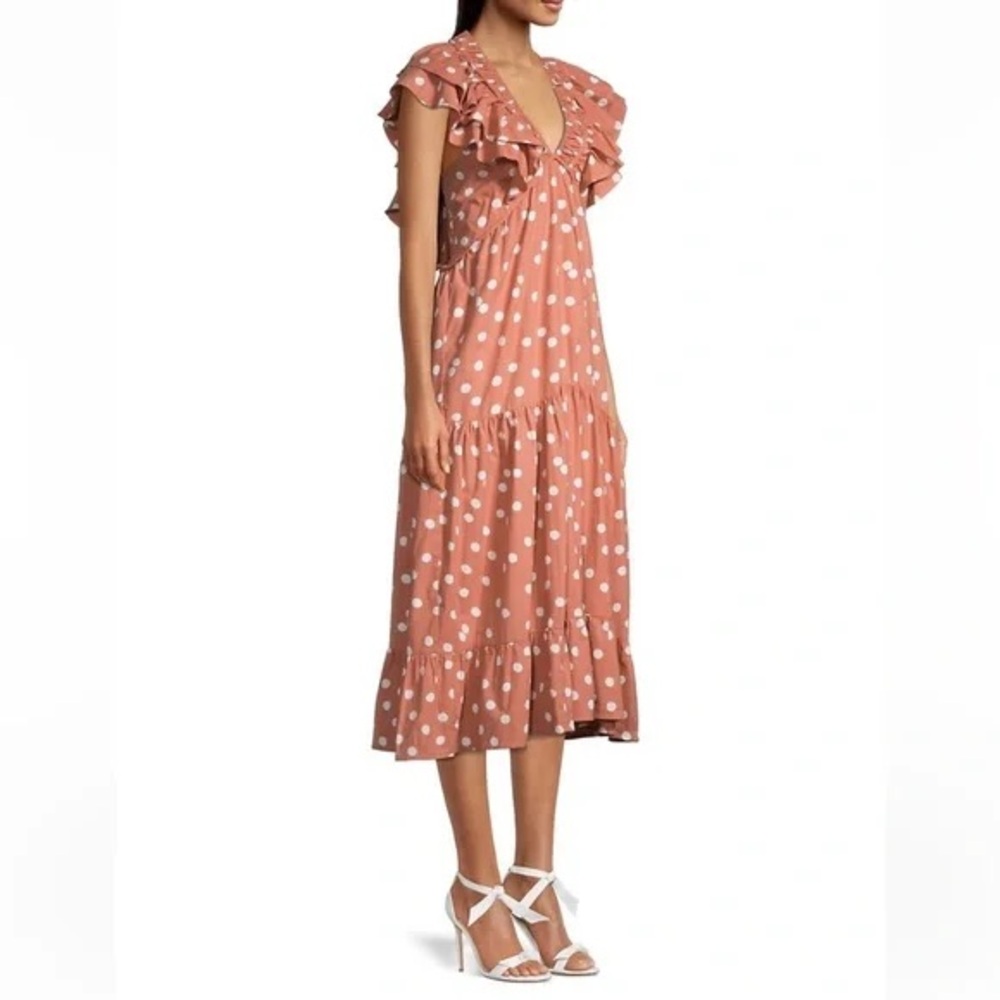 Roller Rabbit  V-Neck, Ruffle Midi dress - Picture 2 of 15
